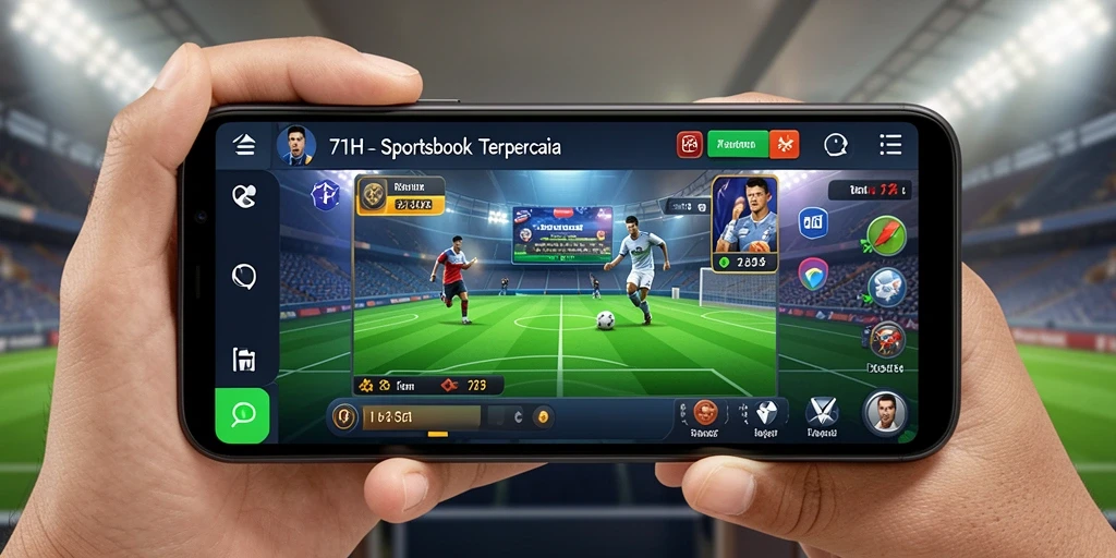 Tampilan menarik dari gameplay aplikasi sportsbook 71H.