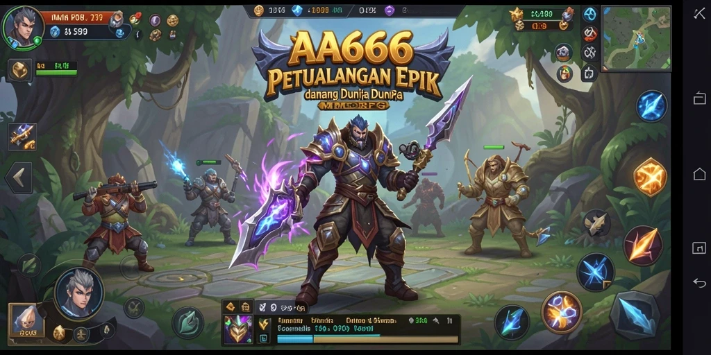 Gameplay MMORPG yang mendebarkan dengan grafik memukau.