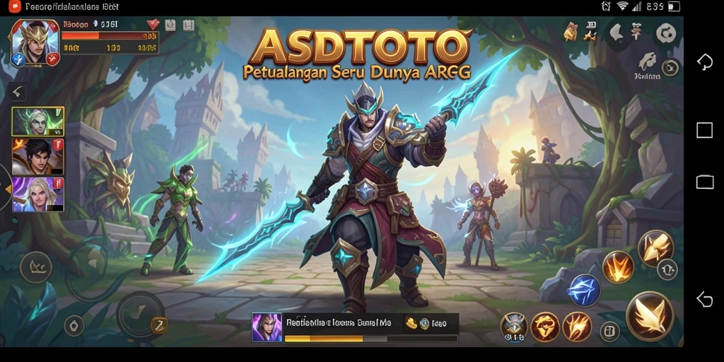 Screenshot permainan ASDTOTO menampilkan pertarungan epik dalam dunia ARPG.