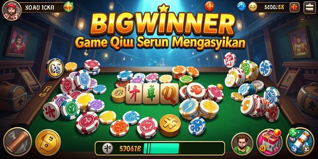 Tampilan gameplay seru dari BIGWINNER yang memikat pemain QiuQiu.