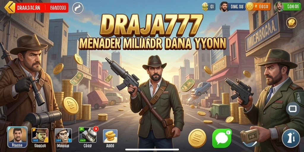 Tampilan gameplay seru dari DRAJA777 dalam dunia Tycoon.