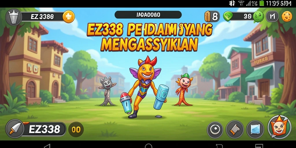 Screenshot gameplay EZ338 menampilkan aktivitas seru dalam manajemen sumber daya.
