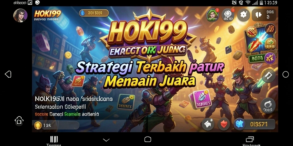 Tampilan gameplay HOKI99 yang penuh taktik dan aksi.