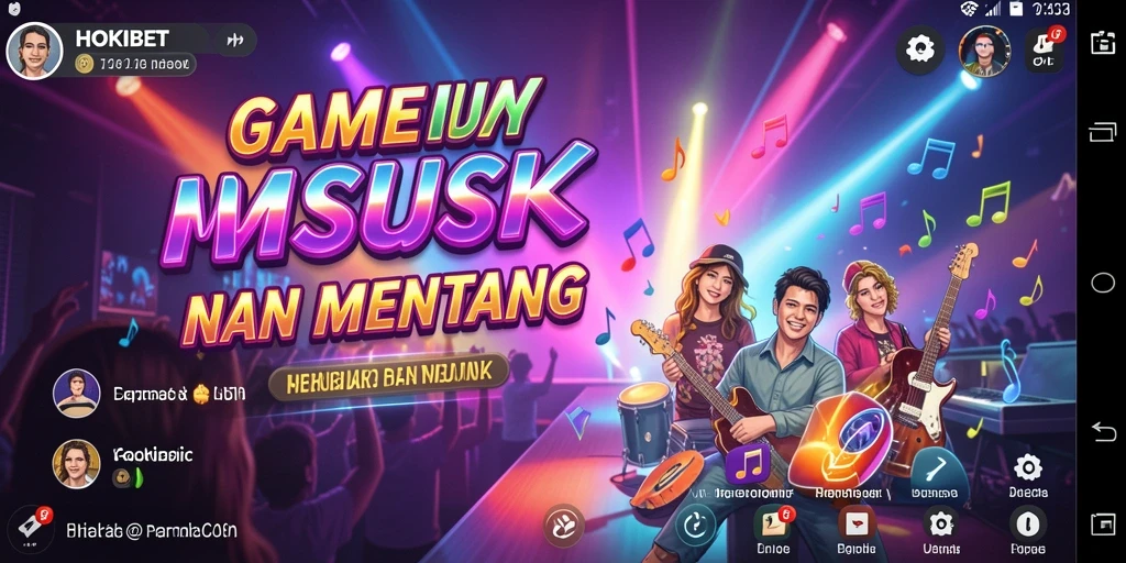 Menampilkan gameplay interaktif HOKIBET dengan fitur karaoke yang menarik.