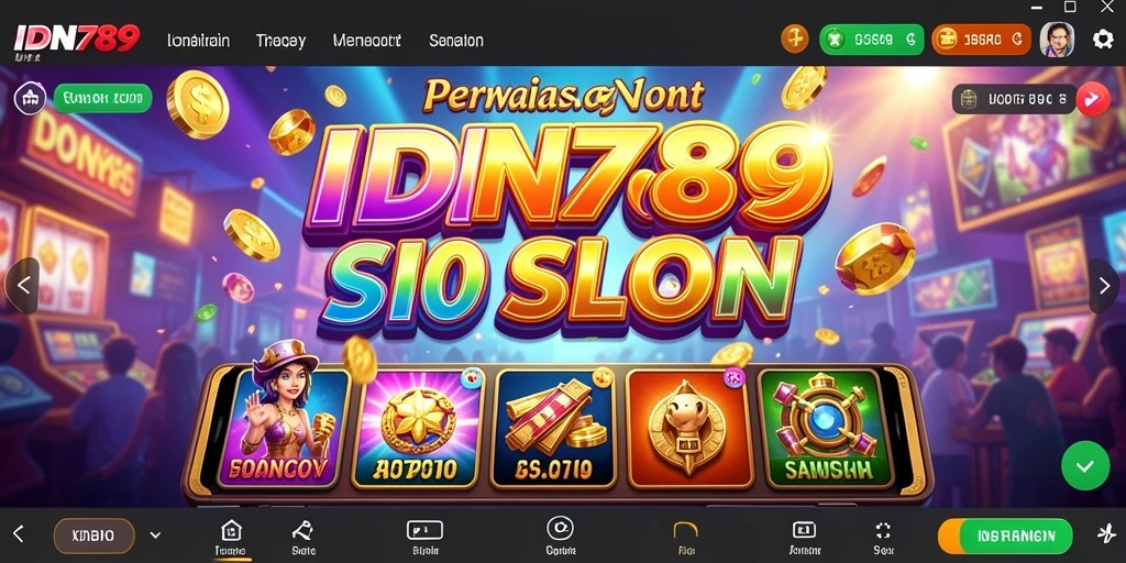 Tangkapan layar permainan IDN789 menunjukkan pengalaman bermain slot yang seru.