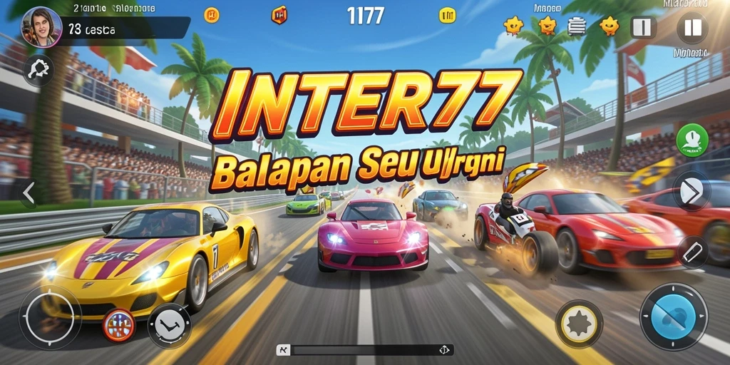Tampilan gameplay seru dari balapan cepat di INTER77.