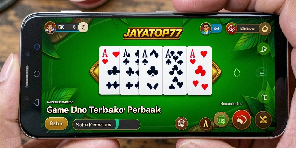 Screenshot gameplay JAYATOP77 dengan aksi seru permainan Domino.