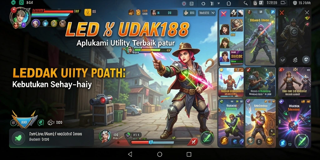 Screenshot LEDAK188 menampilkan antarmuka aplikasi Utility yang intuitif dan fungsional.