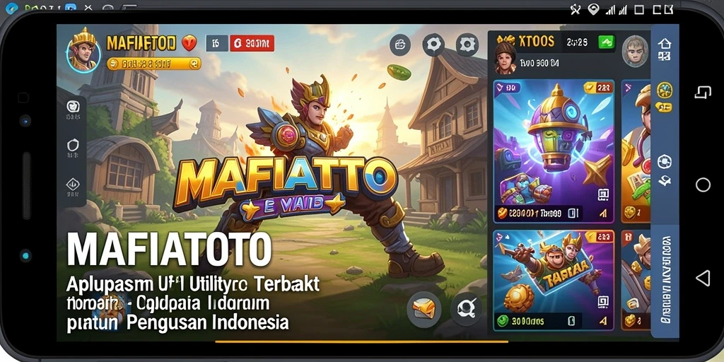 Screenshot MAFIATOTO menampilkan antarmuka aplikasi Utility yang ramah pengguna.