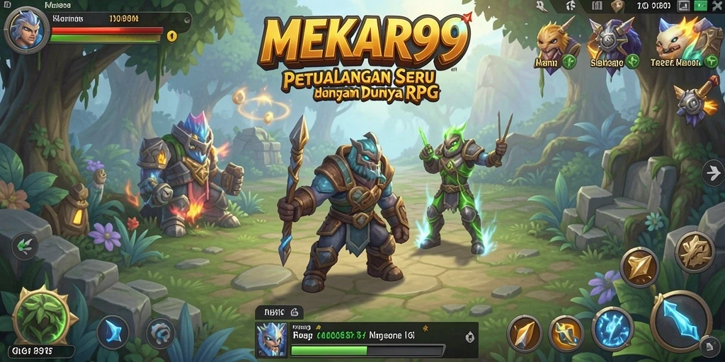 Tampilan gameplay seru di dunia petualangan MEKAR99.