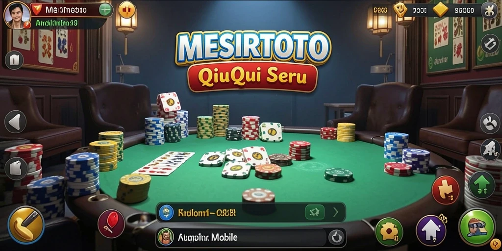 Screenshot utama MESIRTOTO menampilkan gameplay QiuQiu yang mendebarkan.